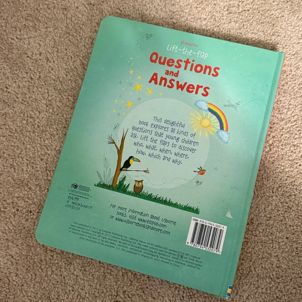USBORNE Lift the Flap Question & Answer | Children's Learning & Development Book